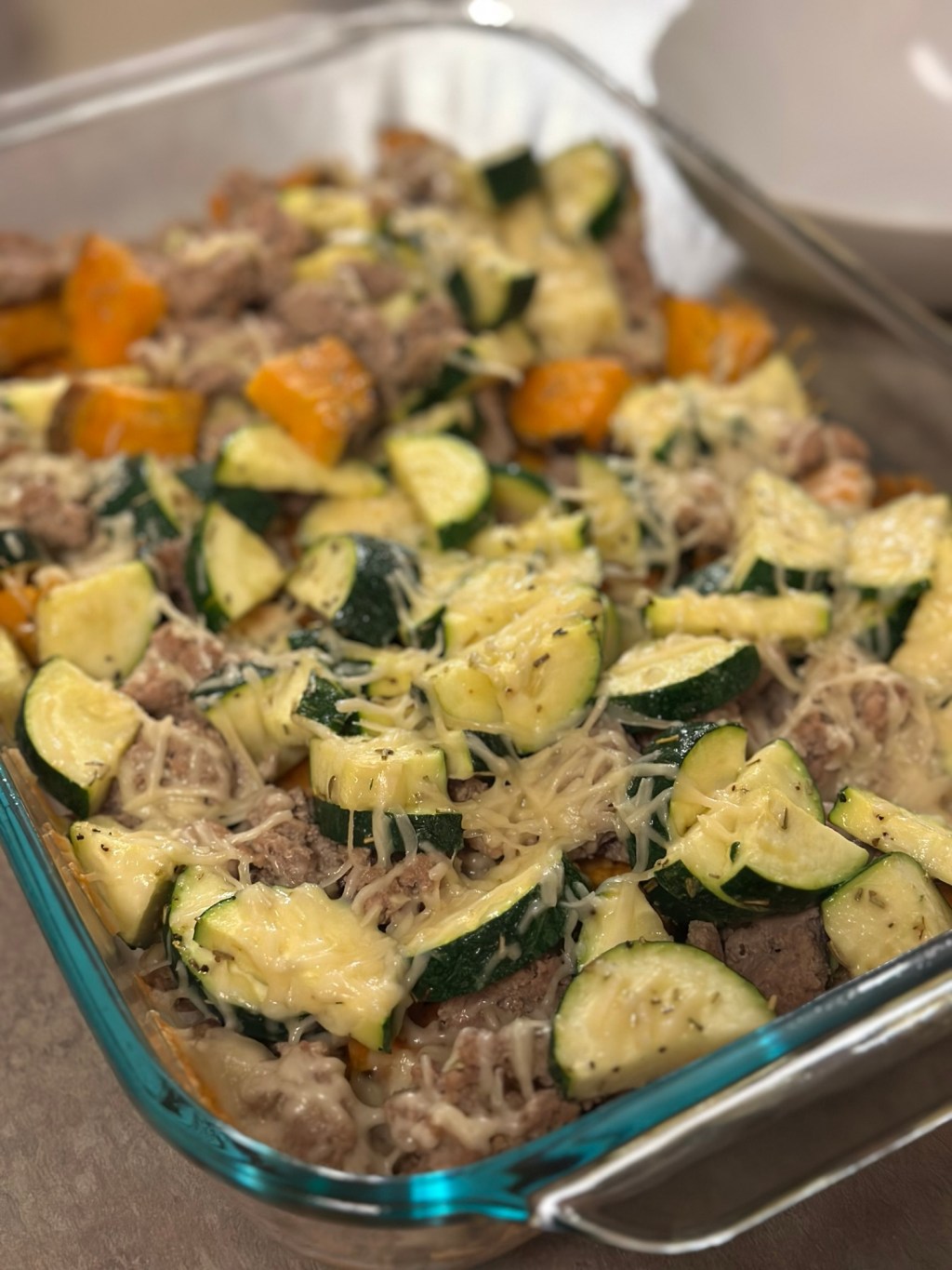 Ground Turkey, Zucchini, Sweet Potato&nbsp;Bake