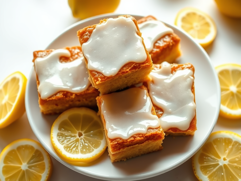 Lemon Blondie Brownies