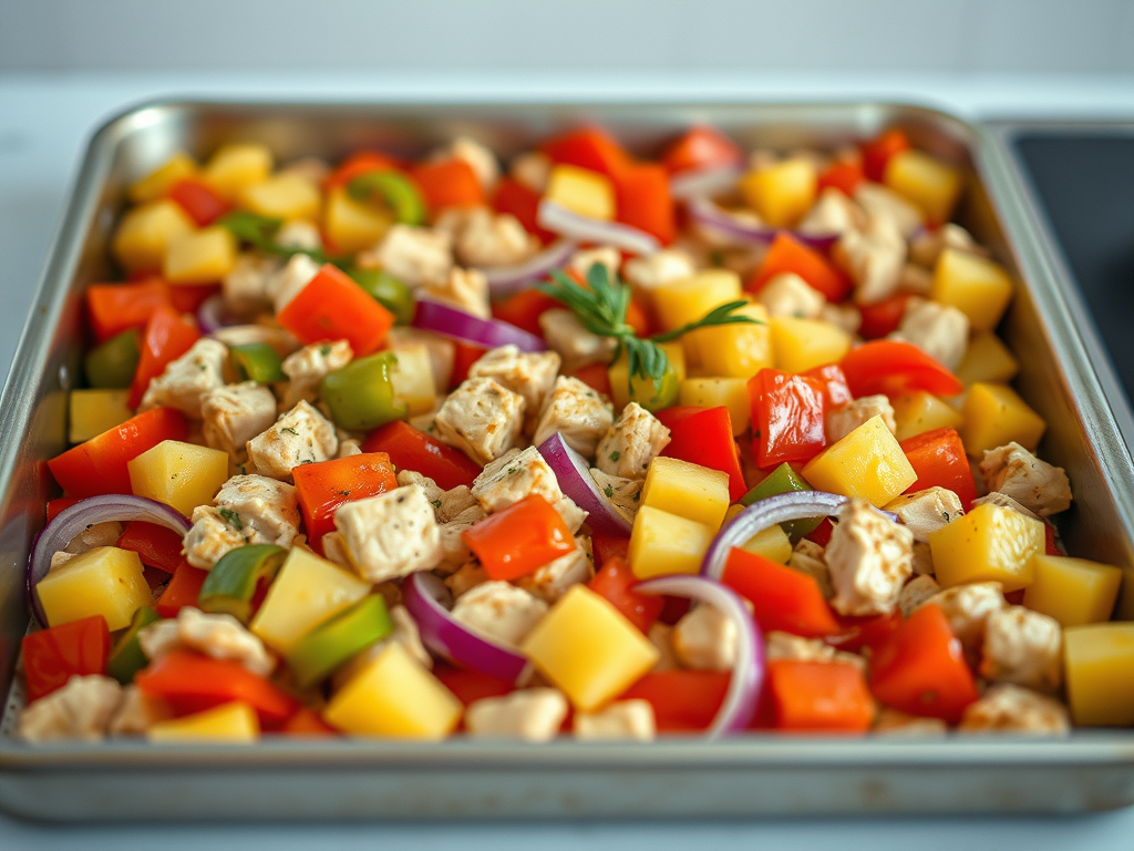 Hawaiian Sheet Pan Dinner