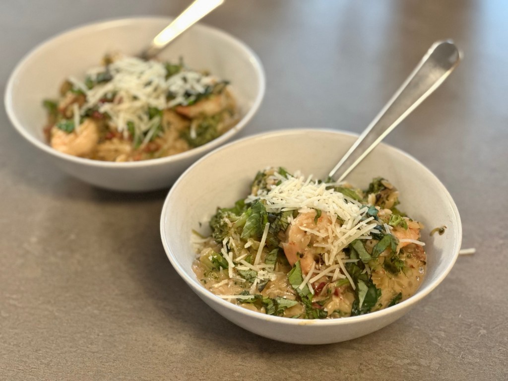 One-Pan Shrimp +&nbsp;Orzo